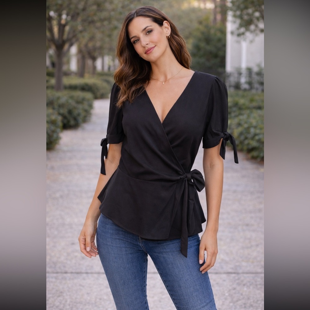 277 Papermoon Tie Blouse